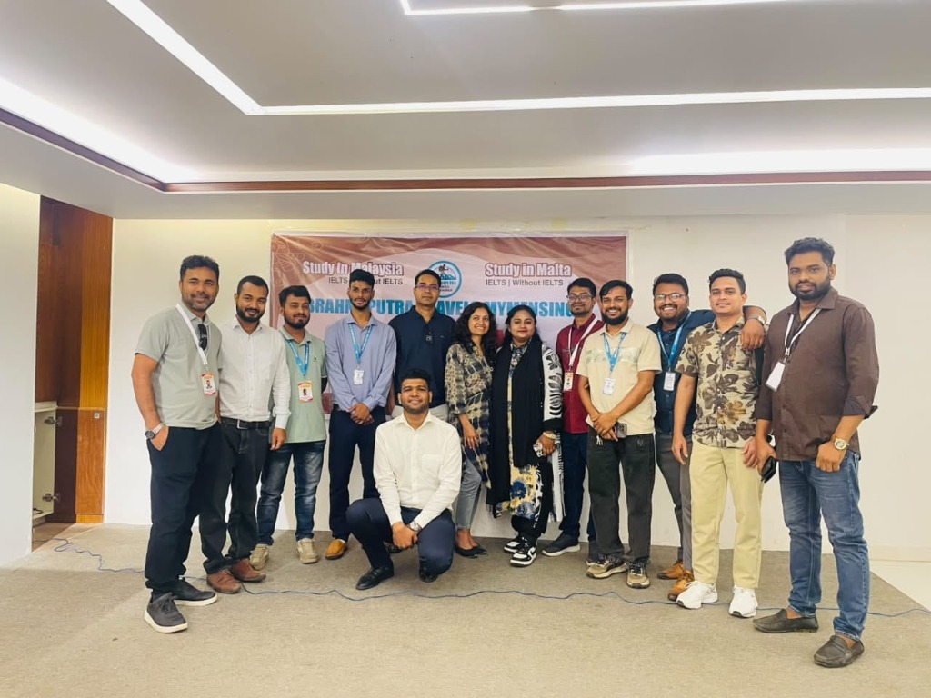 1st Event: Study in Malaysia & Malta Seminar - Organizing Team & Banner