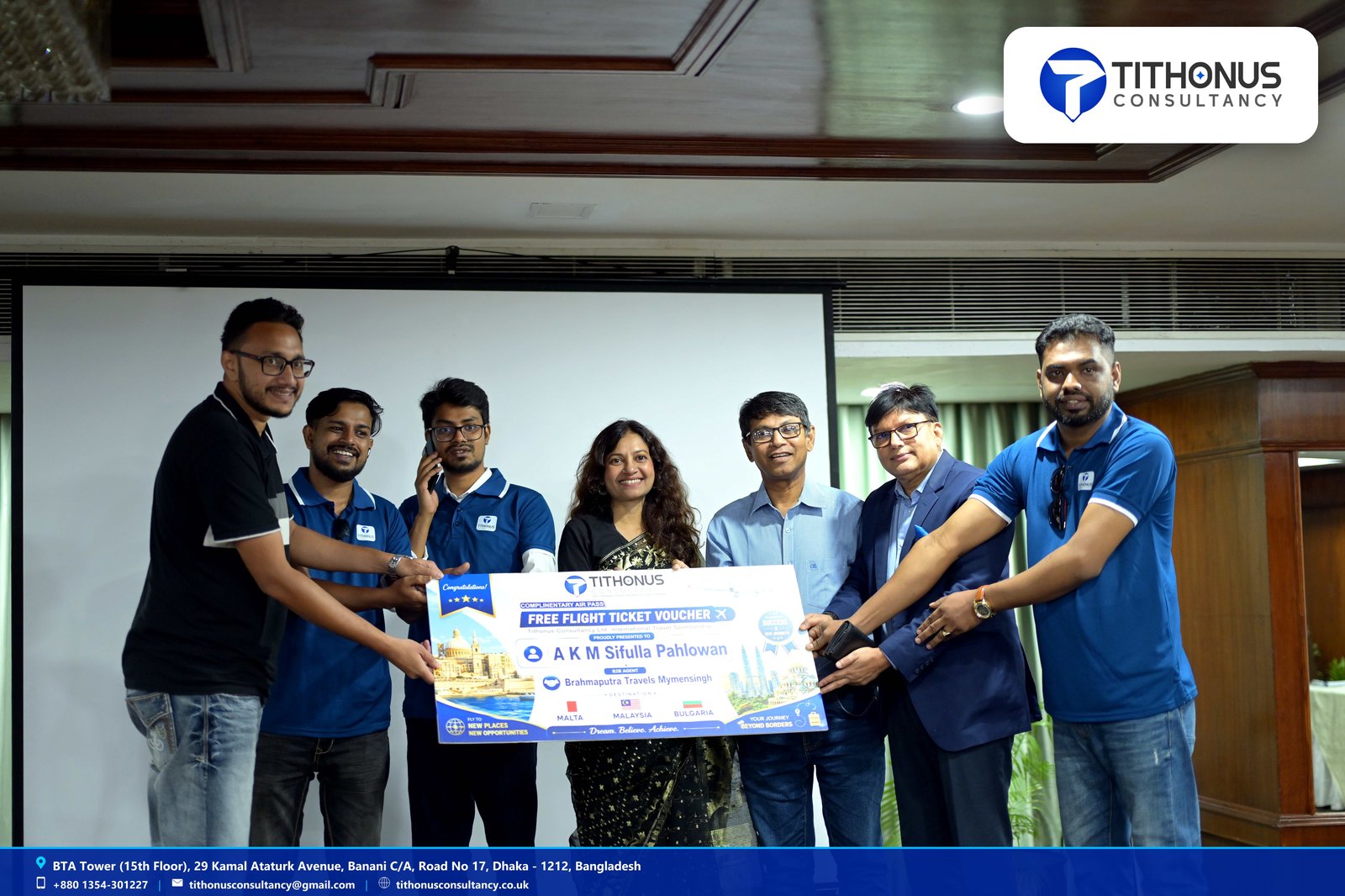 3rd Event: Dignitary Honor Crest & Certificate Handover
