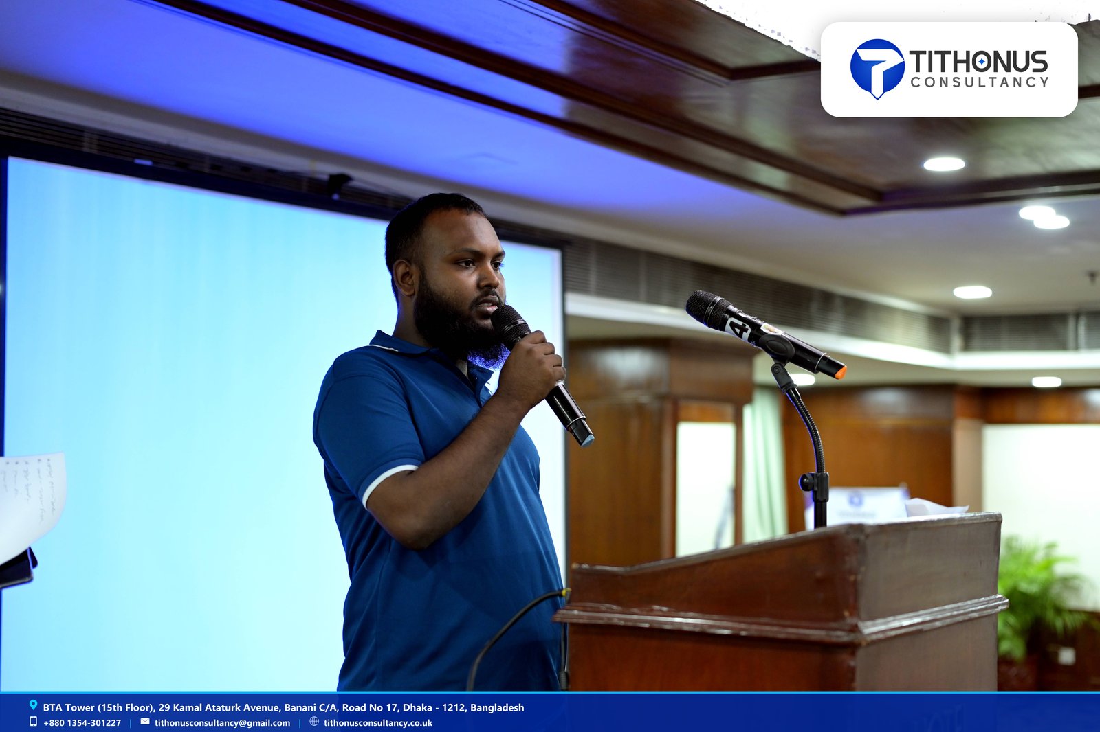 3rd Event: Convener Md Masum Billah Addressing the Audience